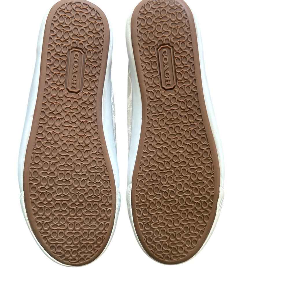 Coach Cream and Tan Casual Sneakers - Picture 6 of 7
